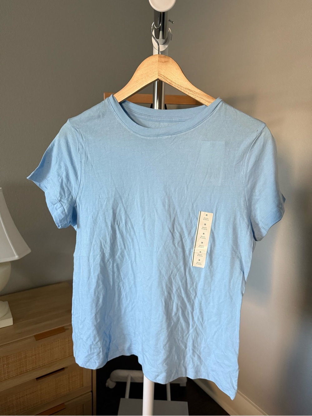 NEW a new day Light Blue Short Sleeve Crewneck Tee Size M